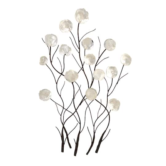 White Coastal Shell Arrangement Wall Accent